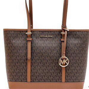 Michael Kors Women's Handbag Shopper Jet Set Travel LG Logo Shldr New With Tags